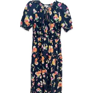 EUC Meet Me in Santorini Long Floral Dress